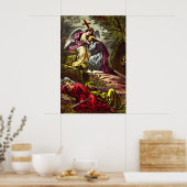 Jezus bij Gethsemane die tegen de hoek praat Poster (Keuken)