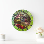 Jezus bij Gethsemane groene folie textuur Grote Klok (Huis)