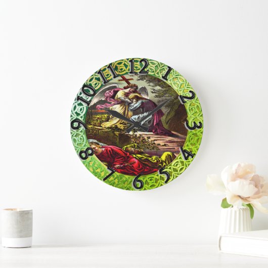 Jezus bij Gethsemane groene folie textuur Grote Klok (Huis)
