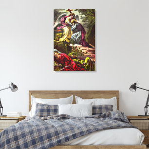 Jezus bij Gethsemane Wrapped Canvas