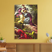 Jezus bij Gethsemane Wrapped Canvas (Insitu (Woonkamer))