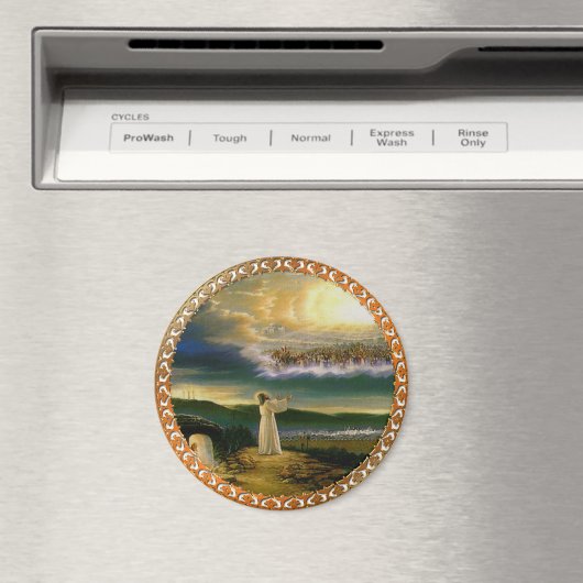 Jezus bij Heaven's Gate  design Magneet (Insitu (Vaatwasser))