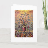 Jezus bij Heaven's Gate Feestdagen Kaart (Achterkant)