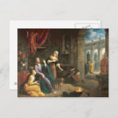 Jezus bij het Huis van Martha en Mary Briefkaart (Voorkant / Achterkant)