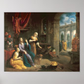 Jezus bij het Huis van Martha en Mary Poster (Voorkant)