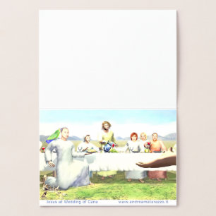 Jezus bij het huwelijk van Cana Folie Kaarten