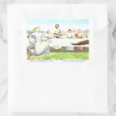 Jezus bij het huwelijk van Cana Rechthoekige Sticker (Tas)