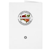 Jezus bij het laatste avondmaal Eerste Heilige Com (Achterkant)