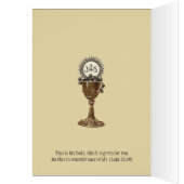 Jezus bij het laatste avondmaal Eerste Heilige Com (Binnen (Links))