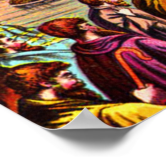 Jezus bij het poster van de Heven Gate (Hoek)