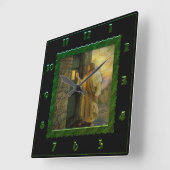 Jezus bij je  groene vierkant klok (Hoek)