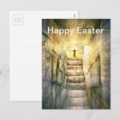 Jezus bij Legty Tomb Paasheropleving Feestdagenkaart (Voorkant / Achterkant)