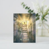 Jezus bij Legty Tomb Paasheropleving Feestdagenkaart (Staand voorkant)