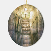 Jezus bij Legty Tomb Paasheropleving Keramisch Ornament (Links)