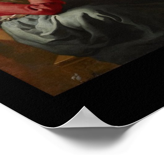 Jezus bij Mary en Martha's thuis Poster (Hoek)