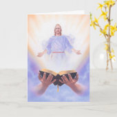 Jezus Bijbelse Wenskaart Kaart (Gele Bloem)