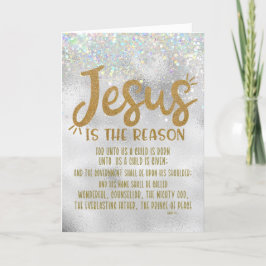 Jezus, Bijbelvers Vrolijk Kerstfeest Feestdagen Kaart