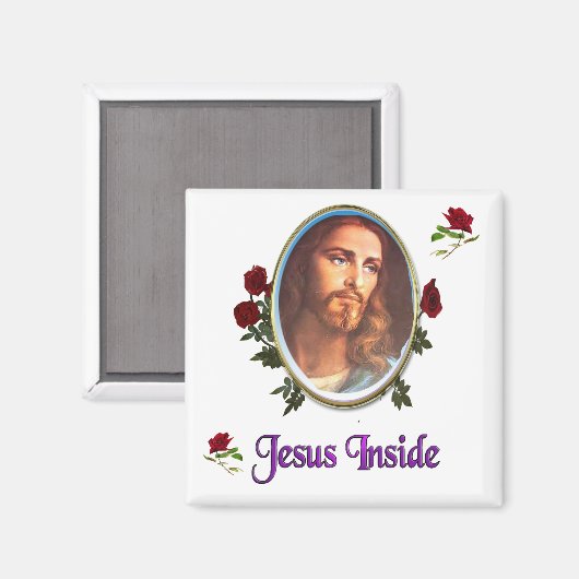 Jezus binnen magneet (Voorkant / Achterkant)