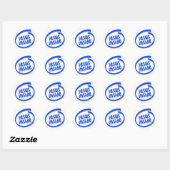 Jezus Binnen Ronde Sticker (Vel)