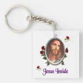 Jezus binnen sleutelhanger (voorkant)