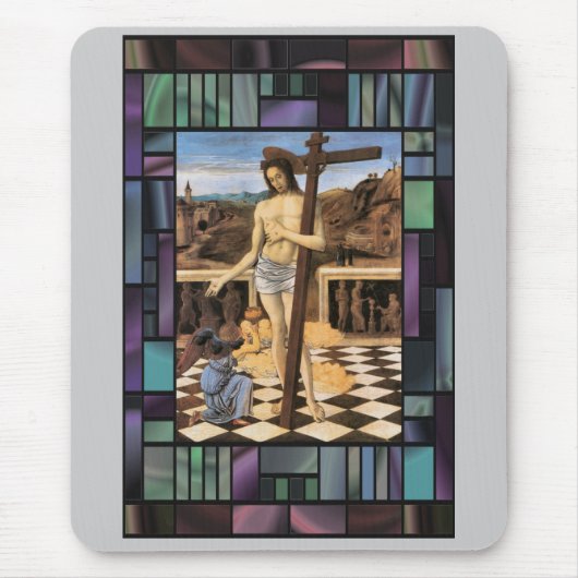 Jezus bloed van de religieuze redeeraar muismat (Voorkant)