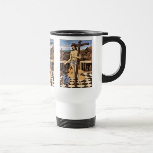 Jezus bloeit de religieuze kunst van de verlosser reisbeker (Rechts)