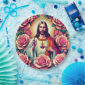 Jezus bloeit papieren borden! papieren bordje (Feest)