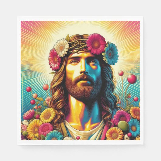 Jezus bloesemservetten! servet (Voorkant)