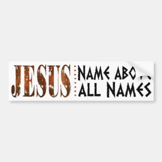 Jezus boven alle namen bumpersticker