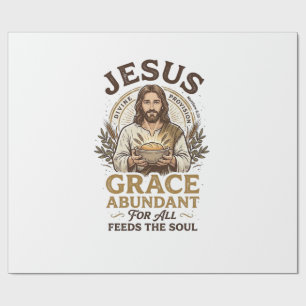 Jezus Bowling Vintage T-shirt Christelijke Grafiek Cadeaupapier