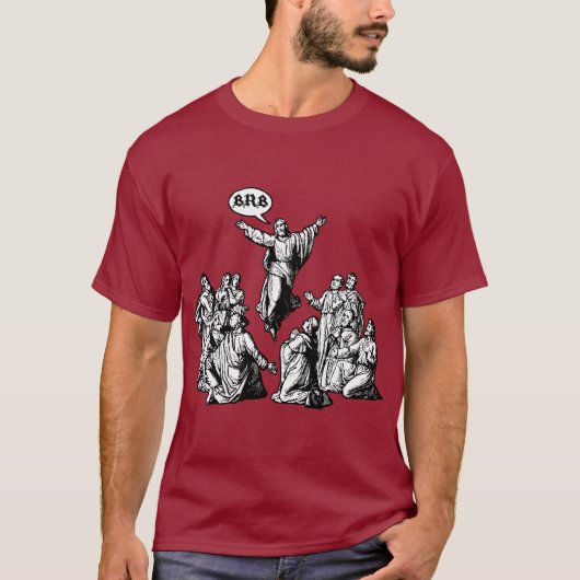 Jezus BRB lol shirt (Voorkant)