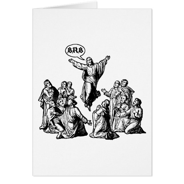 Jezus BRB lol shirt (Voorkant)