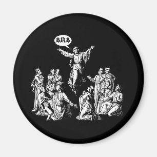 Jezus BRB lol shirt Magneet