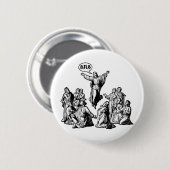 Jezus BRB lol shirt Ronde Button 5,7 Cm (Voorkant /achterkant)