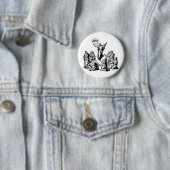 Jezus BRB lol shirt Ronde Button 5,7 Cm (In situ)