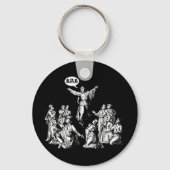 Jezus BRB lol shirt Sleutelhanger (Voorkant)