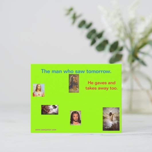 Jezus Briefkaart (Staand voorkant)