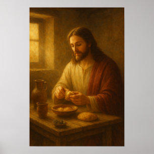 Jezus Brood Breken Poster