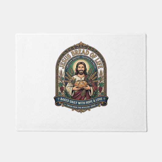 Jezus Brood Des Levens Jezus Brood Des Levens Bakk Deurmat (Voorkant)