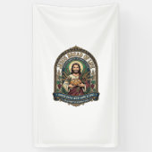 Jezus Brood Des Levens Jezus Brood Des Levens Bakk Spandoek (Verticaal)
