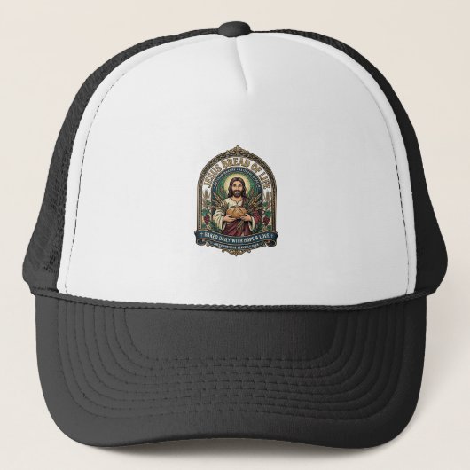 Jezus Brood Des Levens Jezus Brood Des Levens Bakk Trucker Pet (Voorkant)