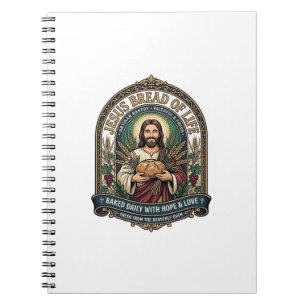 Jezus Brood Van Leven Jezus Brood Leven Bakkerij C Notitieboek