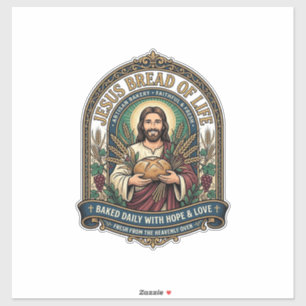 Jezus Brood Van Leven Jezus Brood Leven Bakkerij C Sticker