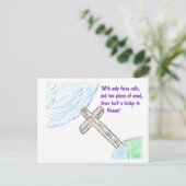 Jezus brug briefkaart (Staand voorkant)
