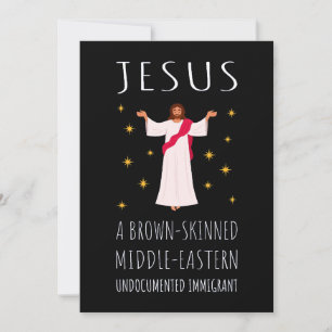 Jezus Bruine huid illegale immigrant I Kaart