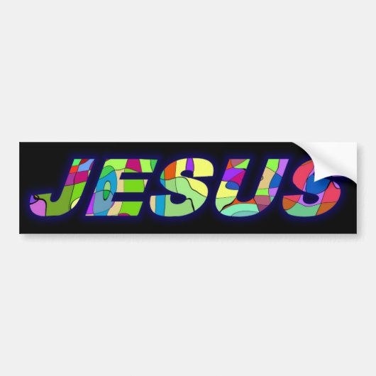 Jezus bumper sticker (Voorkant)
