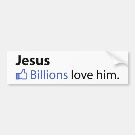 Jezus Bumpersticker (Voorkant)