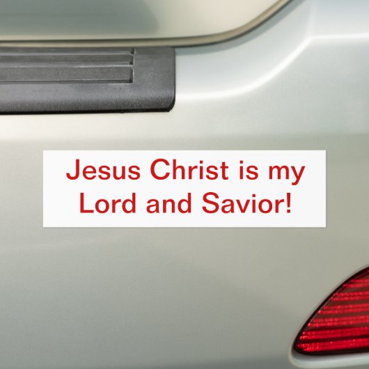 Jezus. Bumpersticker (Op auto)