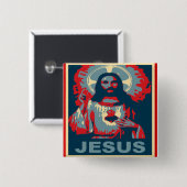 Jezus Button (Obama-stijl) (Voorkant /achterkant)