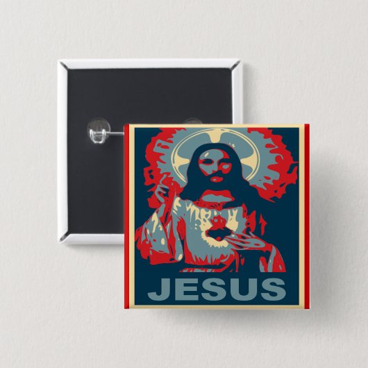 Jezus Button (Obama-stijl) (Voorkant /achterkant)